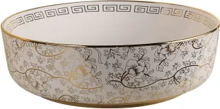 Раковина Milleau Miel MU0098-EWS белый с золотом